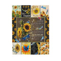 Dragonfly Sunflower Sherpa Blanket MEI