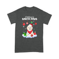 Poodle Merry Christmas I Believe In Santa Paws Standard T-shirt HG
