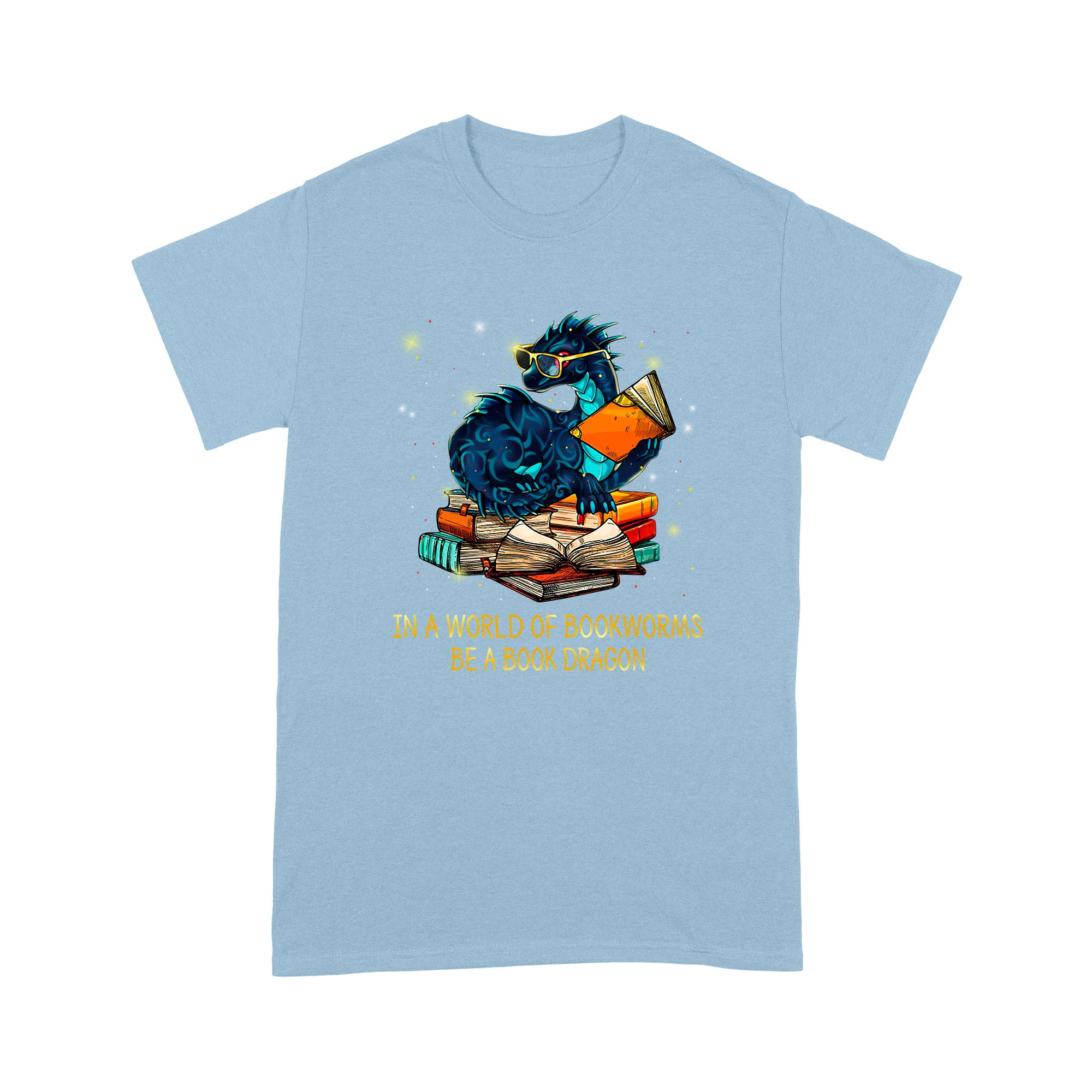 Dragon T-shirt In A World Of Bookwoems Be A Book Dragon MEI