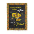 Jesus Sunflower Sharpa Blanket TA