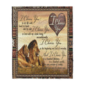 Lion Love Couple Sherpa Blanket TN