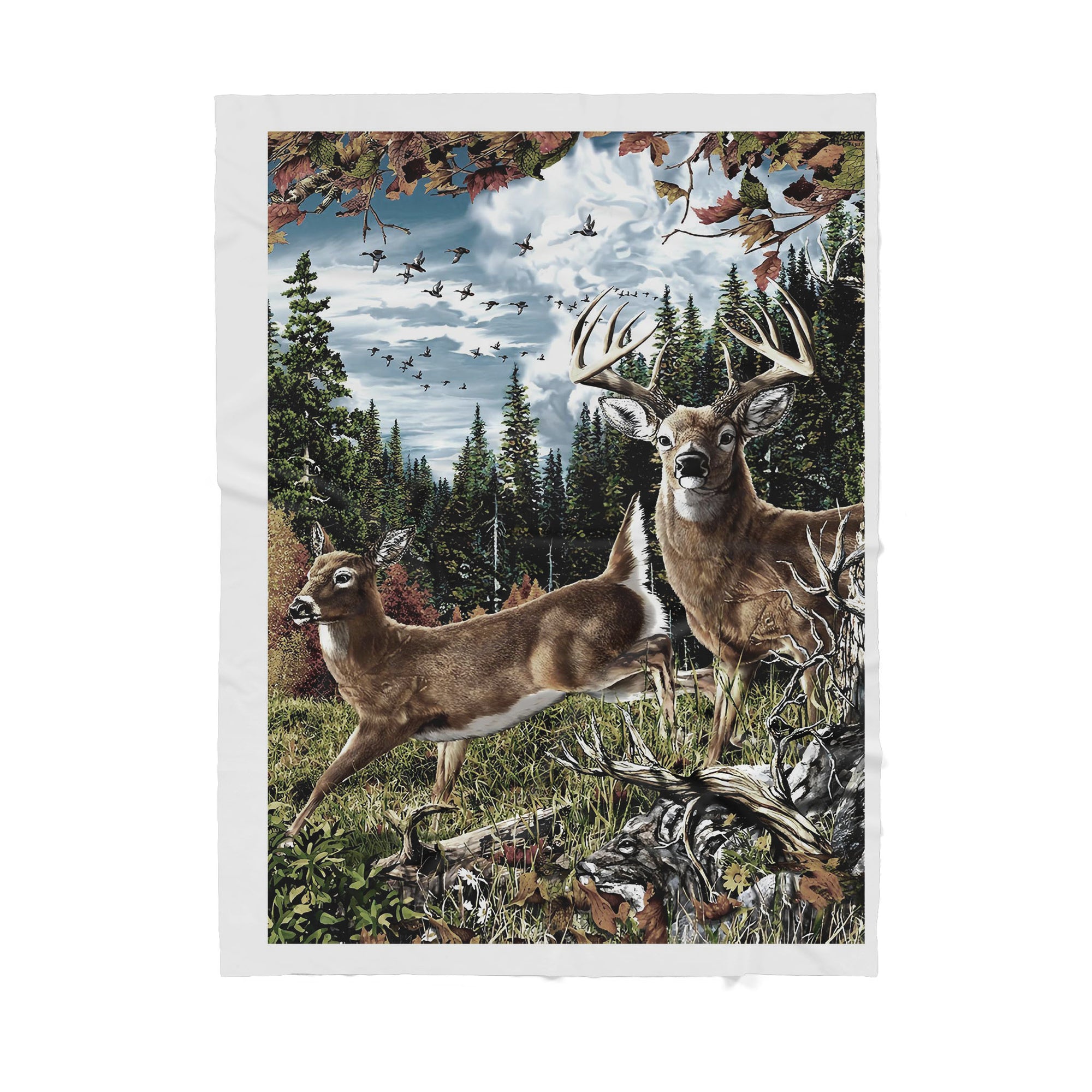 Beautiful Deers Sherpa Blanket TN