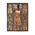Custom Blanket Poodle - Gift For Dog Mom - Sherpa Blanket HG