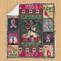 Breast Cancer Awareness - Best gift for Breast Cancer Warrior - Sherpa Blanket DL