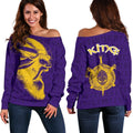 Viking Warrior Women's Off Shoulder Sweater TH5 - Amaze Style™-Women's Off Shoulder Sweater