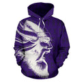 Vikings Warrior™ Hoodie Purple & White Ver TH7 - Amaze Style™-ALL OVER PRINT HOODIES (P)