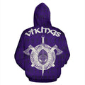 Vikings Warrior™ Hoodie Purple & White Ver TH7 - Amaze Style™-ALL OVER PRINT HOODIES (P)