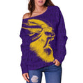 Viking Warrior Women's Off Shoulder Sweater TH5 - Amaze Style™-Women's Off Shoulder Sweater