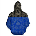 Viking All Over Zip-Up Hoodie - Valknut - BN10 - Amaze Style™-ALL OVER PRINT ZIP HOODIES (P)