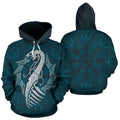 Viking hoodie Viking dragon hoodie J7 - Amaze Style™-ALL OVER PRINT HOODIES (P)