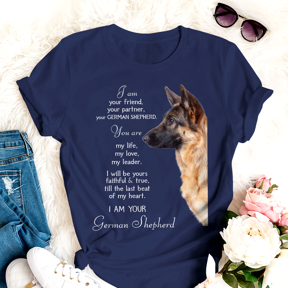 Dog T-shirt I Am Your Friend German Shepherd