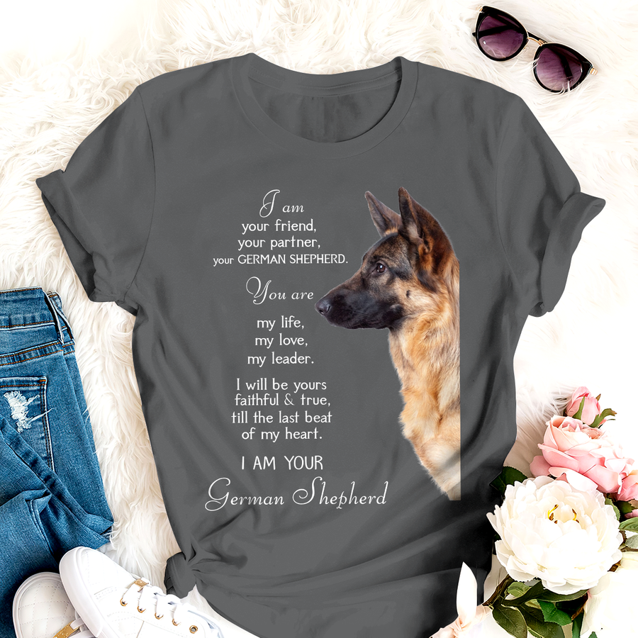 Dog T-shirt I Am Your Friend German Shepherd