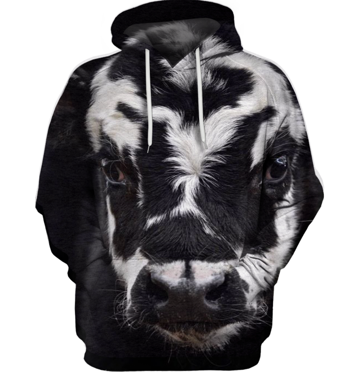 3D All Over Print Heifer Face Shirt-Apparel-6teenth World-T-Shirt-S-Vibe Cosy™