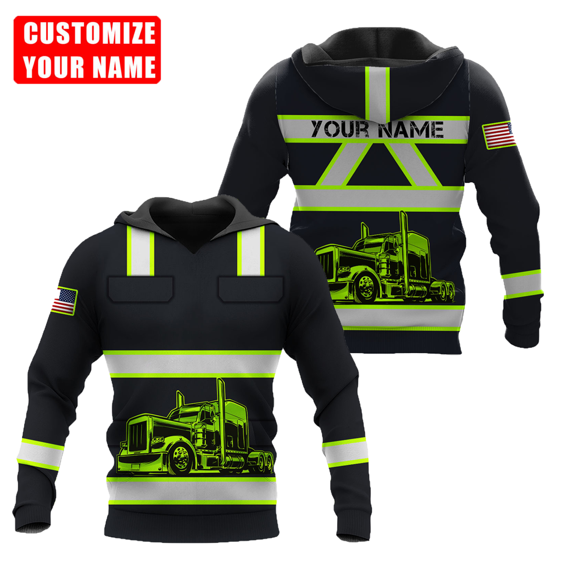 Personalized Trucker 3D All Over Printed Shirts For Men And Women TN