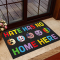 Hate Has No Home Here Welcome Mat, Best Gift For Home Decoration