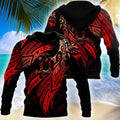 Amazing Fiji Polynesian Tattoo Unisex Deluxe Hoodie ML