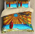 Surfboard and Beach Bedding Set Pi01082006