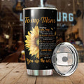 To My Mom Sunflowers Personalized Stainless Steel Tumbler 20 Oz PiT100402 - Amaze Style™-Tumbler