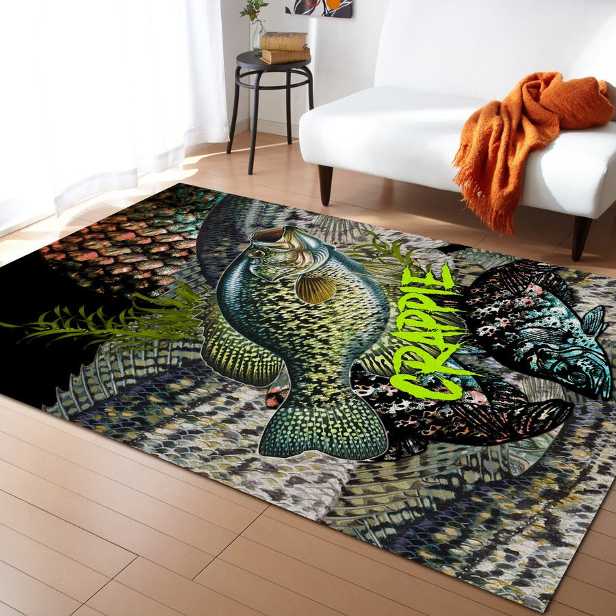 Crappie Fishing on skin 3D Rug