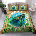 Cook Islands Sea Turtle Vintage Bedding Set