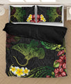 Cook Islands Bedding Set Beautiful Rays Tipani Hibiscus