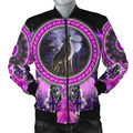 Native American Wolf Violet 3D Hoodie MP888 - Amaze Style™-Apparel