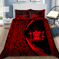 Cook Islands Red Bedding Set