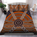 Aboriginal Bedding Set, Australia Indigenous Painting Art Bedding Set