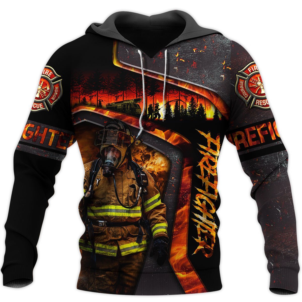 Limited Edition Brave Firefighter 3D All Over Printed Hoodie MP180307 - Amaze Style™-