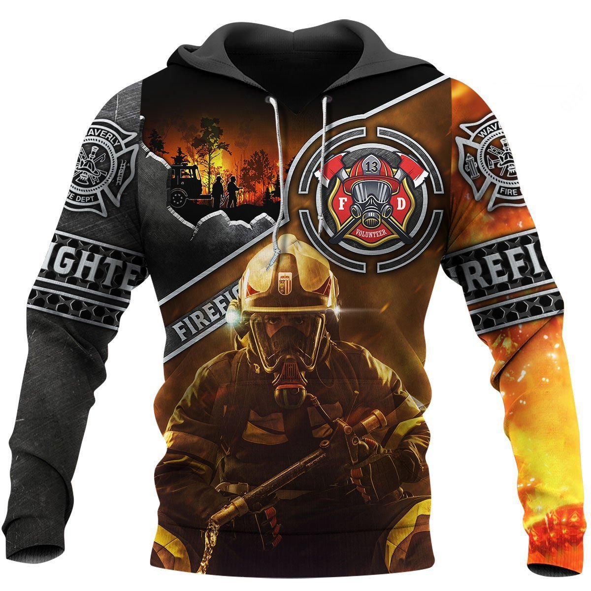 Brave Firefighter 3D All Over Printed Hoodie Shirt MP200304 - Amaze Style™-