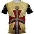 Knight Templar 3D All Over Printed Shirts For Men and Women MP946-Apparel-MP-T-Shirt-S-Vibe Cosy™