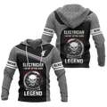 Premium 3D Printed Skull Electrician Shirts MEI