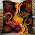 Aboriginal Australia Indigenous Lizards and the Sun Quilt