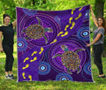 Aboriginal Purple Turtles Australia Indigenous Painting Art Quilt