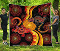 Aboriginal Australia Indigenous Lizards and the Sun Quilt