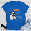 Dog T-shirt Bulldog kissess Fix Everything Ver 1