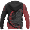 Viking Raven Zip Hoodie A0 - Amaze Style™-FULL ZIPPER HOODIES