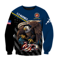 US Veteran Marine Corps 3d all over printed shirts for men and women Proud Military
