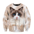 Ragdoll Cat face hair premium hoodie sweatshirt cover