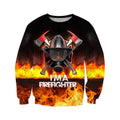 3D All Over Printed Firefighter T-shirt-Apparel-6teenth World-Sweatshirt-S-Vibe Cosy™