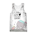 3D All Over Print Love Mother Elephant Hoodie - Amaze Style™-Apparel