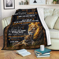 Custom Blanket Lion To My Son-Best Gift For Son-Sherpa Blanket TA