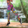 African Black Girl Pattern Legging & Tank top-ML-Apparel-ML-S-No Tank-Vibe Cosy™