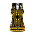 African Golden Pattern Legging & Tank top