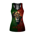 African Lion Power Legging & Tank top