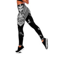 Amazing Hibiscus Turtle Legging & Tank top ML