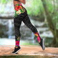 Amazing Hibiscus And Frangipani Legging & Tank top ML