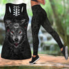 Black Wolf Nightmare Over Printed Legging & Tank top-ML