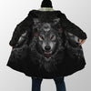 Black Wolf Nightmare 3D Over Printed Cloak for Men and Women-ML