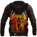 Wolf Native 3D Over Printed Hoodie for Men and Women-ML